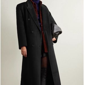 THE FRANKIE SHOP Gaia Oversized Double-Breasted Wool-Blend Felt Coat